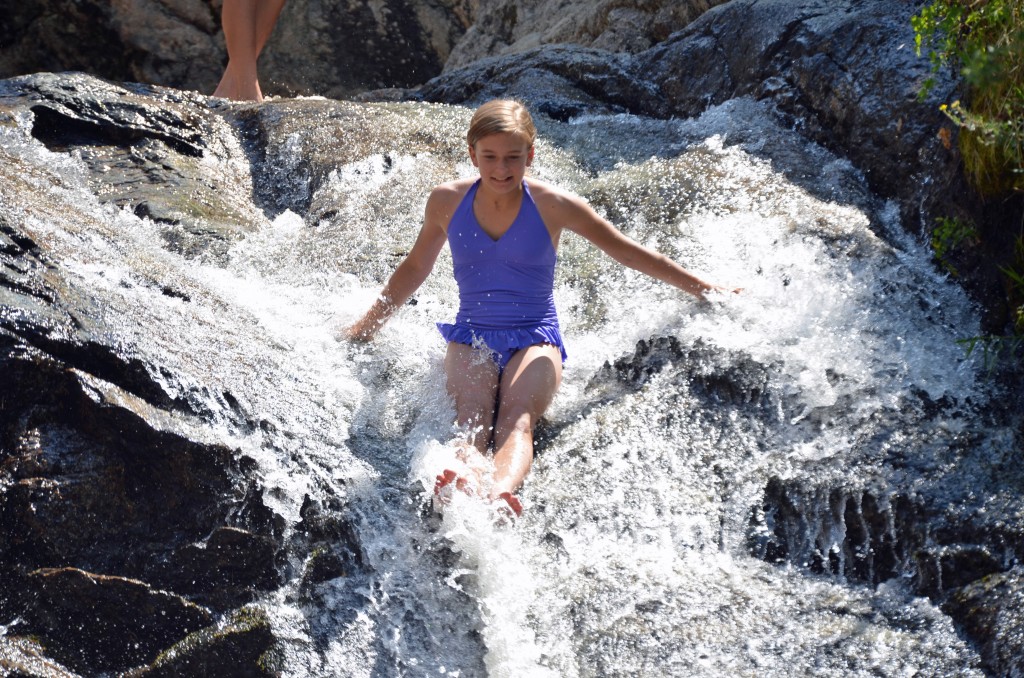 Erica at Alpine Sliding rock 2